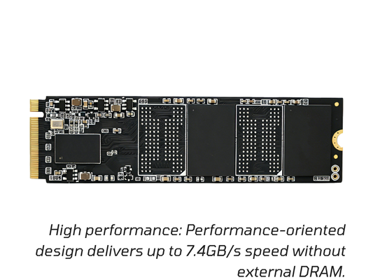 JT2201 Series SSD circuit board with gold edge connector and DRAM chips